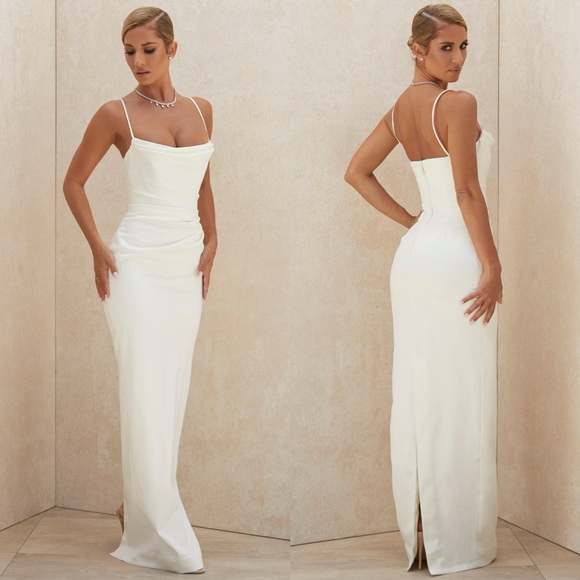 House of CB ‘MARGAUX IVORY DRAPED BRIDAL GOWN - LIMITED EDITION - Picture 2 of 2